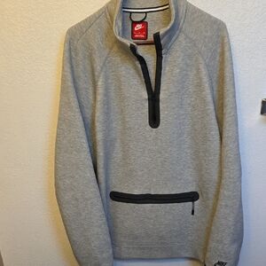 Nike Men's Zip-Up Gray Sweater